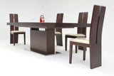 Zenith Modern Red Oak Extendable Dining Table