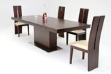 Zenith Modern Red Oak Extendable Dining Table